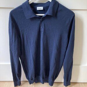 John Henric dark blue cardigan size M